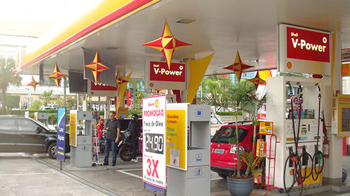 DECORAÇÃO DE POSTO DE GASOLINA NO INTERIOR